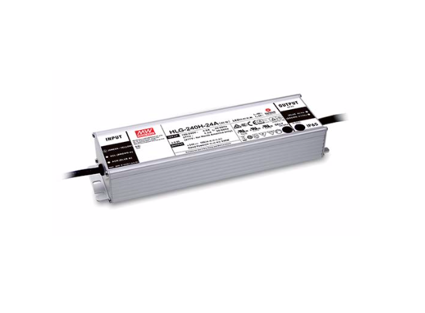 MEANWELL Strømforsyning 12VDC, 240W 20A. For LED strip etc. IP 67