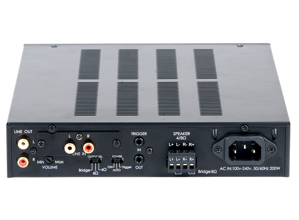 McLelland AMP-D100 2-kanals forsterker 2 x 100W @ 4 Ohm. 1/2 19" rack