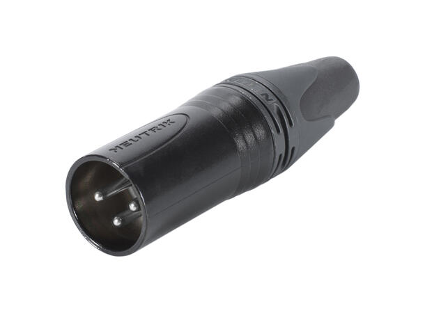 NEUTRIK NC3MXX-BAG 3-pin XLR han plugg Sort