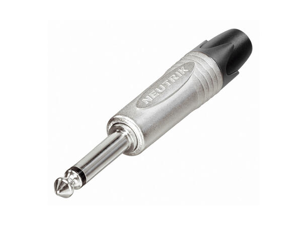 NEUTRIK NP2X 6.3mm Mono Jack for kabel Nikkel