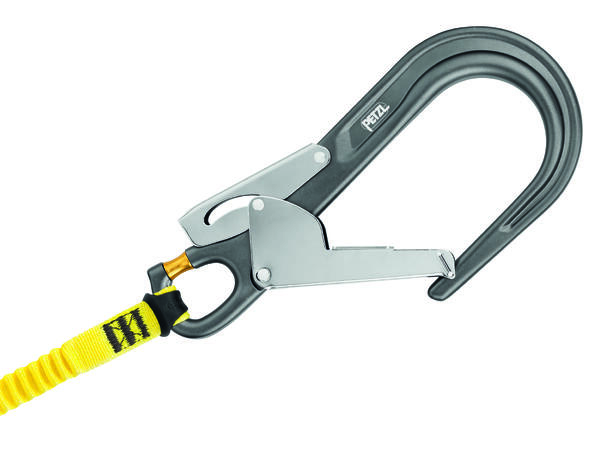 PETZL MGO OPEN Stillasekrok 23kN, 60mm åpning, selvlåsende