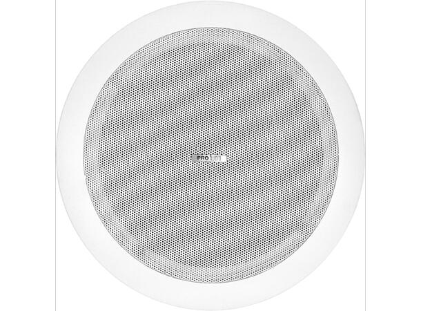 PROAUDIO CS630TC høyttaler 6" 2-veis. 30W/100V. Med bakboks.  Hvit