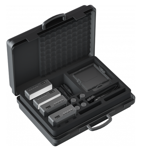 PROLIGHTS ECLNANOPANELTWCPack Softlight 4 x ECLNano, 4Way charger, ABS Case