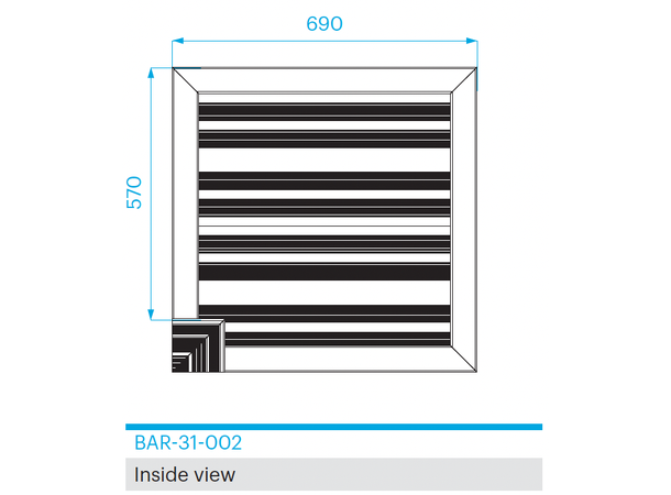 PROLYTE BAR-31 Barrikadehjørne base 90°, Alu