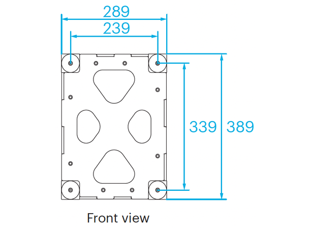 PROLYTE BOX-40R Boxcorner HD Platehjørne, Alu, U/Koblinger