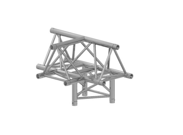 PROLYTE H30D-C019 Trekant hjørne 4-Veis T, Alu, Ø48x3mm, Opp