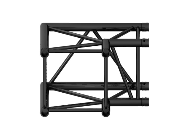 PROLYTE H30V-C003 Firkant hjørne 2-Veis 90°, Sort, Ø48x3mm