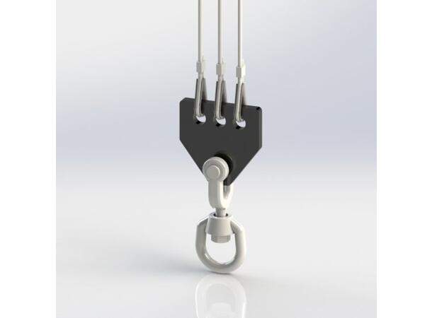 PSRIG Fordelingsplate svivel ELL 250 kg, 3/1, EN17206