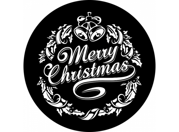 Prolights Gobo xmas Bells Greetings G size,  Black and white