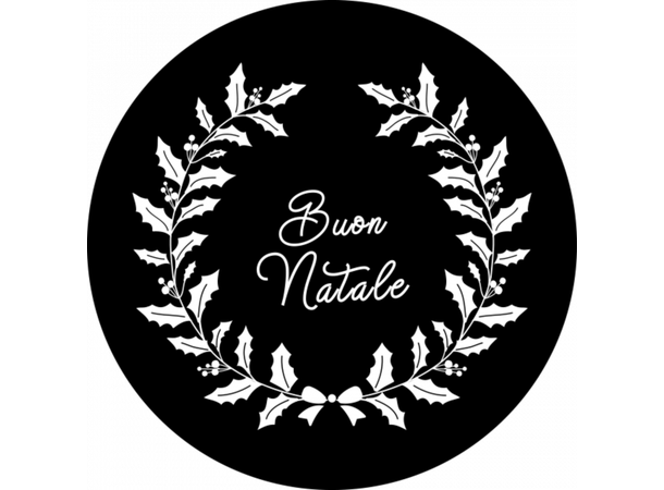 Prolights Gobo xmas Buon Natale 1 G size,  Black and white