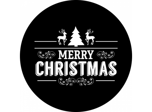Prolights Gobo xmas Typo Greetings 14 F size,  Black and white