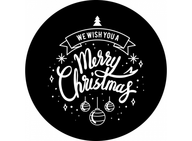 Prolights Gobo xmas Typo Greetings 6 G size,  Black and white