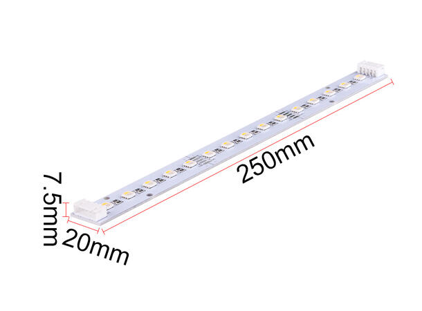 SBL 24V LED Stick RGB+WW, 3.6W, 25x2cm 1.5mm PCB