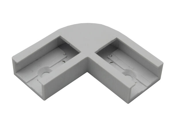 SBL 90° hjørne for alu profil For 14.8 x5.8 mm profil. Grå, plast