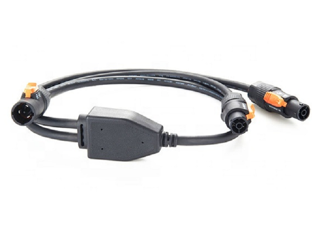 SBL Powercon True1 splitt 1 x inn, 2 x ut, 3 x 1.5mm2, klar krymp