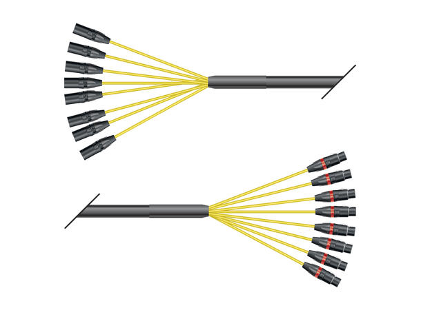 SOMMER PSN9 Multikabel, 08/00- 1000 10m. 8 x XLR han - 2x XLR hun. NEUTRIK