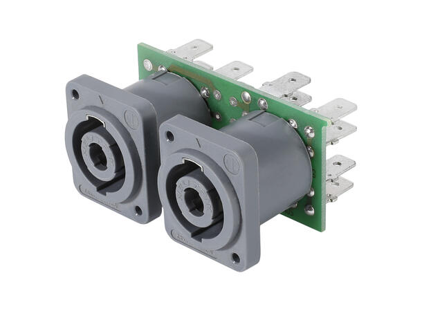 SOMMER SBC21-N Tilkoblingsmodul 2x NL4MDV, 6.3mm flatstiftkoblinger