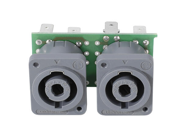 SOMMER SBC21-N Tilkoblingsmodul 2x NL4MDV, 6.3mm flatstiftkoblinger