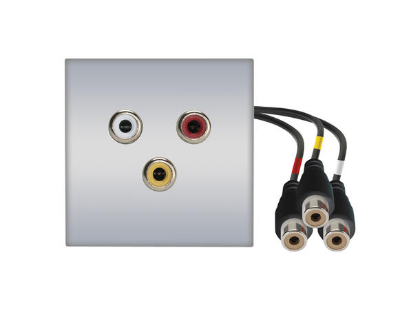 SOMMER W45S-1113 SYSWALL45 Modul Sølv. RCA Modul Y/R/W. Kabel ut