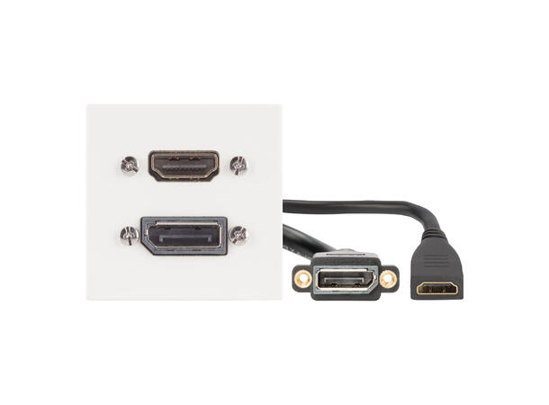 SOMMER W45W-4042 SYSWALL45 Modul Hvit. HDMI/DisplayPort. Kabel ut