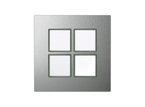 SOMMER W50M-2834 SYSWALL50 Modul Stål. 4 x Trykknapper med LED. RJ11