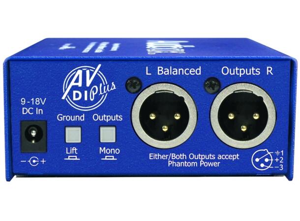 ARX AV DI Plus, Aktiv DI 2ch, Aktiv DI-boks