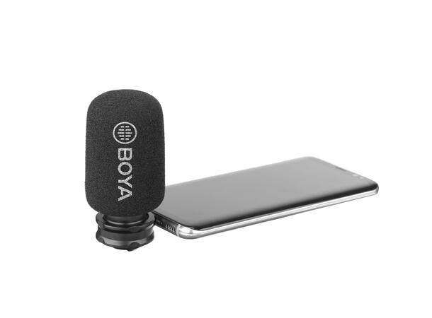 BOYA BY-DM100 Plug-On mikrofon For smarttelefon. USB-C for Android