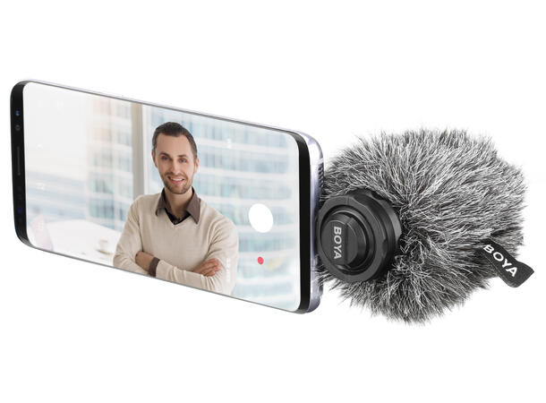 BOYA BY-DM100 Plug-On mikrofon For smarttelefon. USB-C for Android