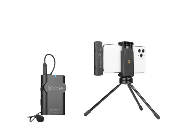 BOYA BY-WM4 PRO-K3 trådløst mikr.syst 1 kanal. 2.4GHz. Lighting plugg for IOS