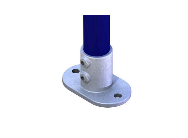 DOUGHTY T13200 Base Flange avlang Brakett for Ø48mm rør