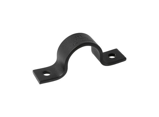 DOUGHTY halvclamp for Ø48mm rør cc 102mm, 11mm, Sort