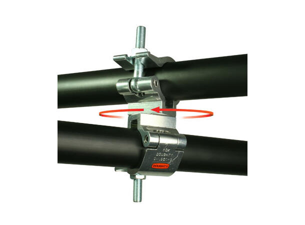 DOUGHTY swivel clamp 360° Sort. SWL 500Kg