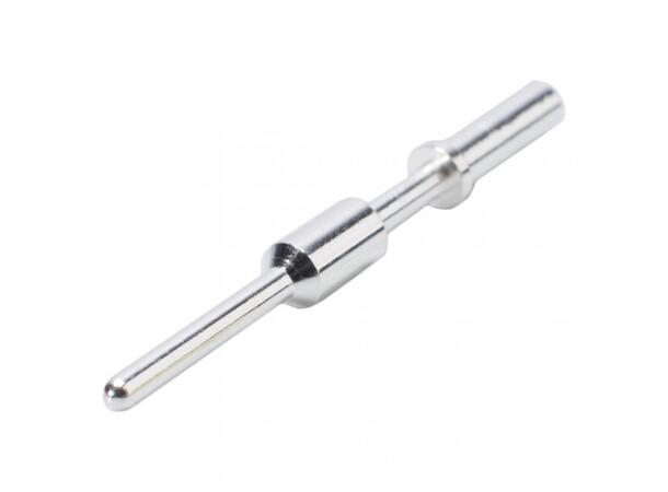 HICON HI-LKPIN-M12S LK pin, han. Str.12 Sølvplatert. For 1.5-2.5mm2 kabel