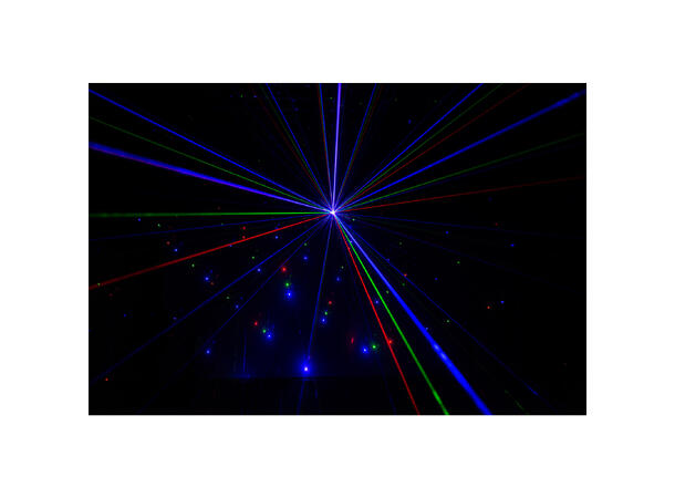 JB SYSTEMS Spyder-RGB Laser, 3pin DMX 120mW red, 50mW green, 300mW blue