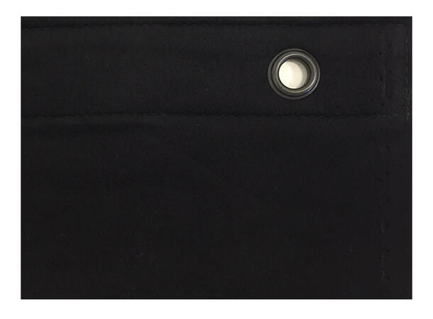 KAGU Akustikkmolton Pro, Ferdigsydd,Sort 3 x 2.95m, 500g/m2, maljer i bredden(3m)