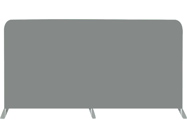 KAGU Backdrop Chromakey/Grå + Sort/Hvit H: 250cm x B:500cm, Inkl. 2 x trekk