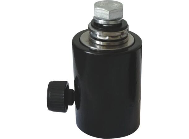 KAGU Ø35mm stativ topp med M12x45 bolt Sort