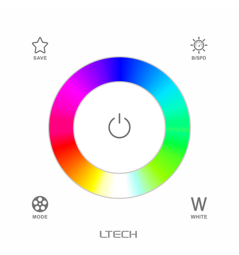 LTECH EX4S RGBW kontroller DMX og RF