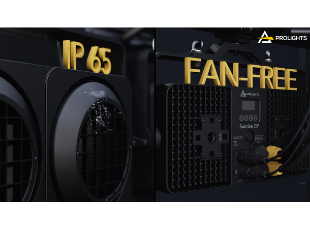 PROLIGHTS SUNRISE2IP LED Blender 2 x 75W varmhvit LED + 2 x 8W amber LED