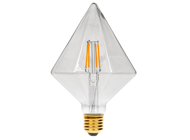 PROLITE LED filament pære, E27 4W, 2100K, Dimbar, Diamond