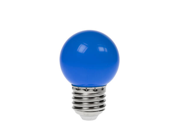 PROLITE LED polycarbonate pære, E27 1W, Golf, Ikke dimbar, Blue