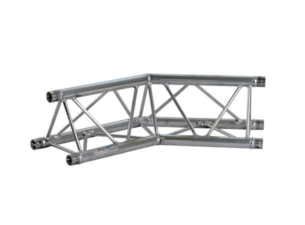 PROLYTE E20D-C005 Trekant hjørne 2-Veis 135°, Alu, Ø32x1,5mm, Opp/Ned