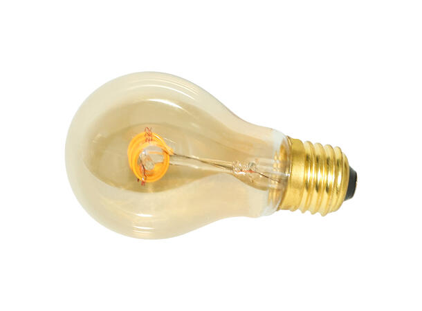 SBL LED filament pære E27, 4W. 2200K Ra>95. Ø60mm x H 108mm. Amber glass