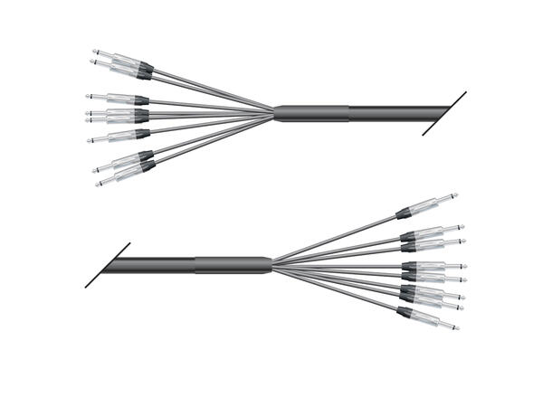 SOMMER QMN2 Multikabel, 08/00- 800 8m, 8 + 8 J/J, Neutrik
