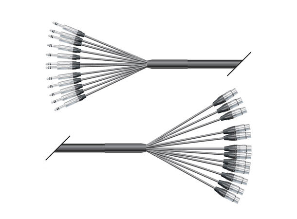 SOMMER QMN5 Multikabel, 12/00- 200 2m. 12 x XLR Hun/TRS Jack. NEUTRIK