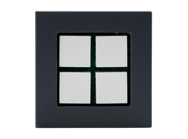 SOMMER W45A-5510 SYSWALL45 Modul Antrasitt. 4 x Bryter med LED
