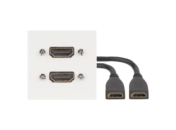 SOMMER W45W-3910 SYSWALL45 Modul Hvit. 2 x HDMI inn, Kabel ut (hun)