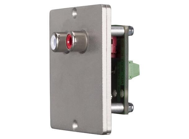 SOMMER W50M-2340 SYSWALL50 Modul Stål. 2 x RCA. Skruterminal tilkobling