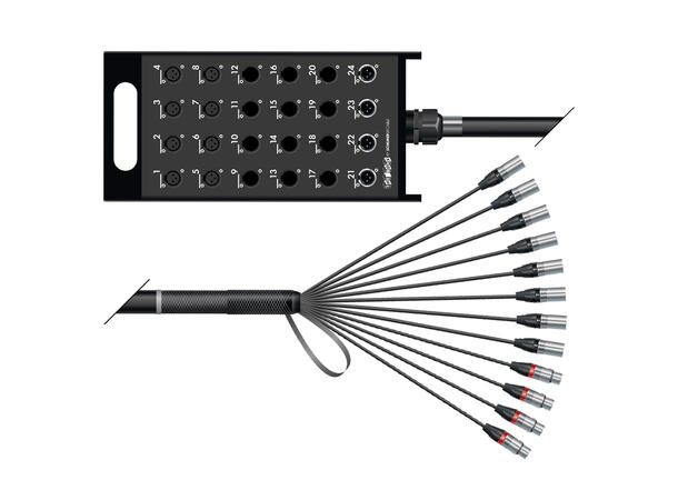 SOMMER XQNF-M08/04-1000 Multikabel 10m. AES/EBU, 8 send, 4 retur