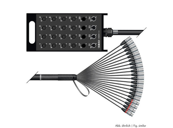 SOMMER XQNF-M16/08-1000 Multikabel 10m. AES/EBU, 16 send, 8 retur